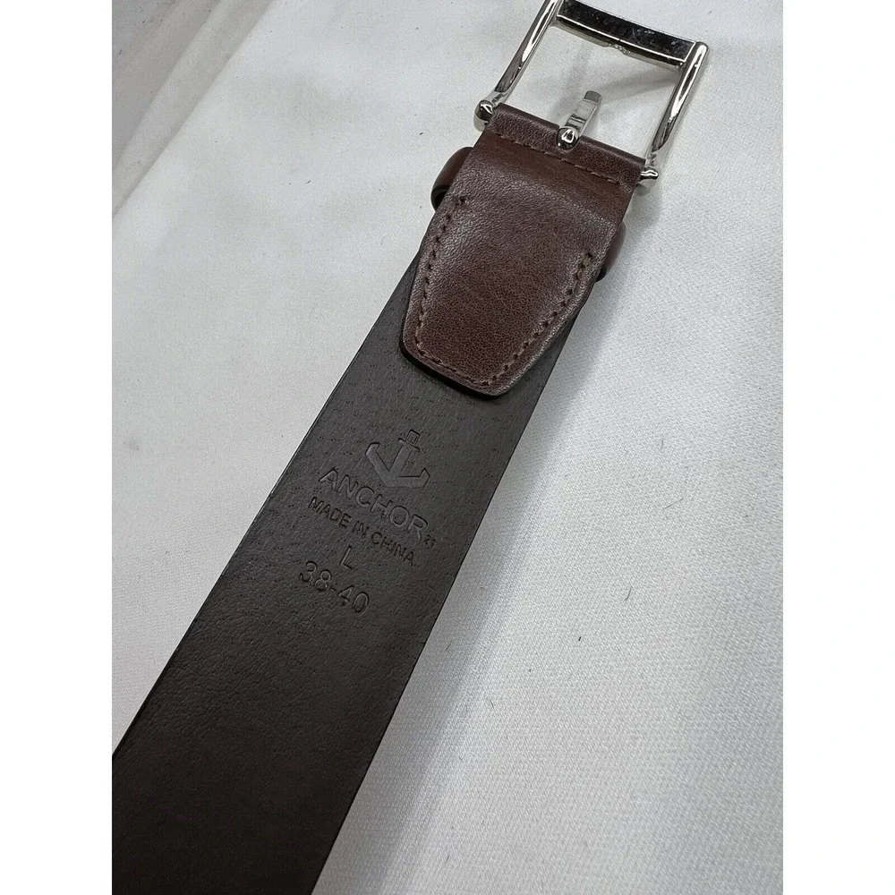 Anchor leather belt